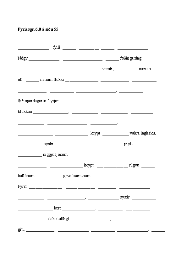 Fyrisøgn 6.0 síða 55